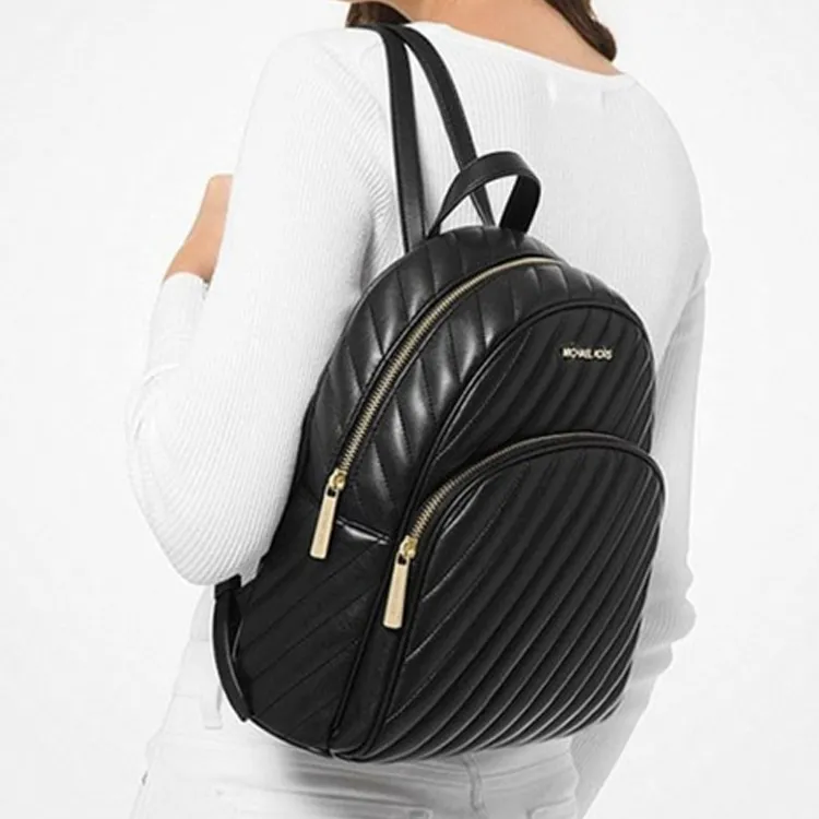MICHAEL KORS Abbey Sheepskin Backpack Regular Unisex Black-4