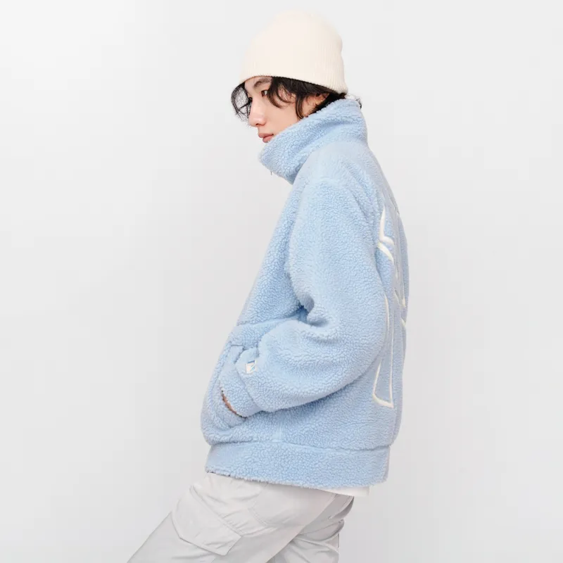 MLB Velvet Jackets Unisex Light Blue-5