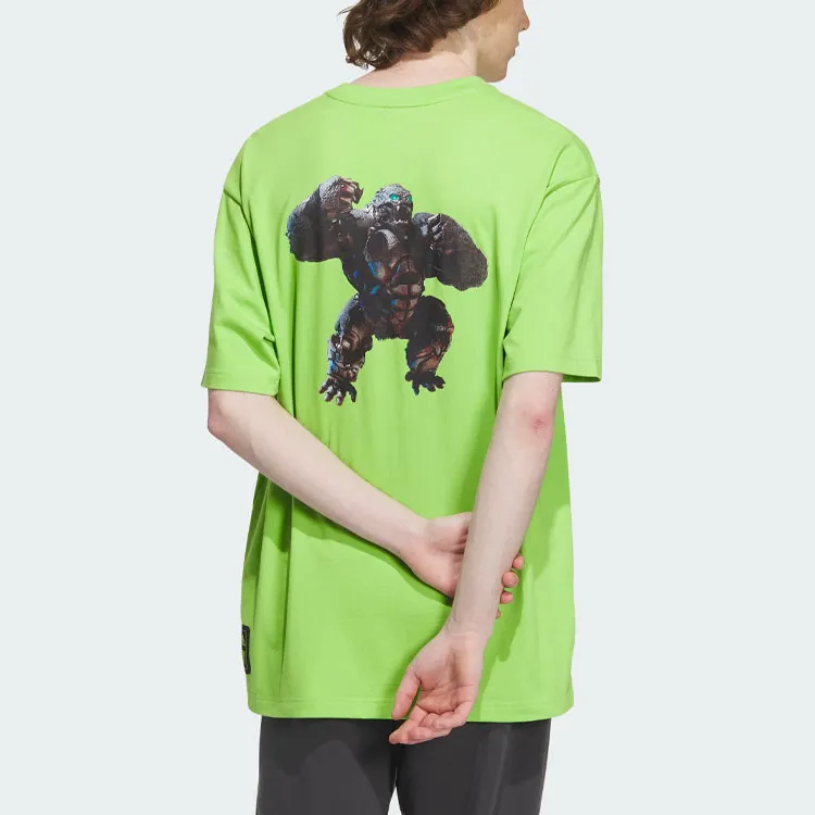 Adidas T Shirt Men's Semi Neon Green-2