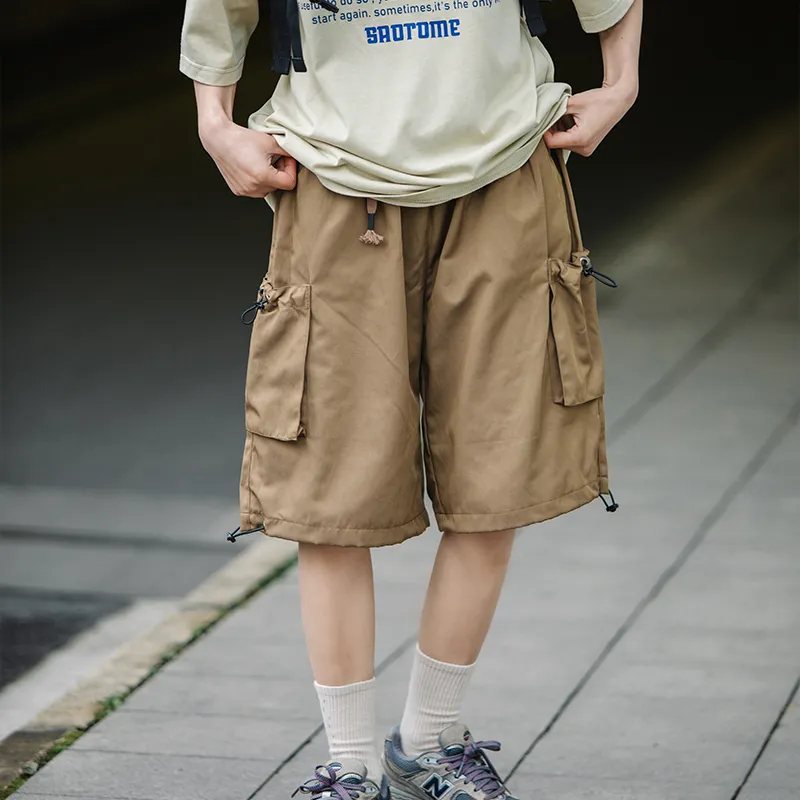 Saotome Cargo Shorts Unisex Coffee-3