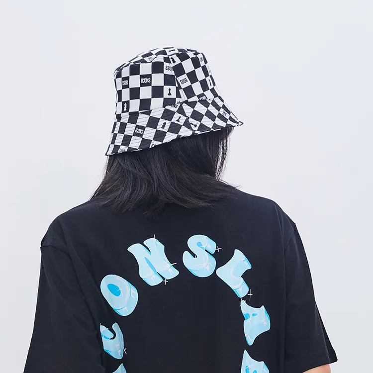 ICONS Lab Checkerboard Bucket Hats Unisex-2