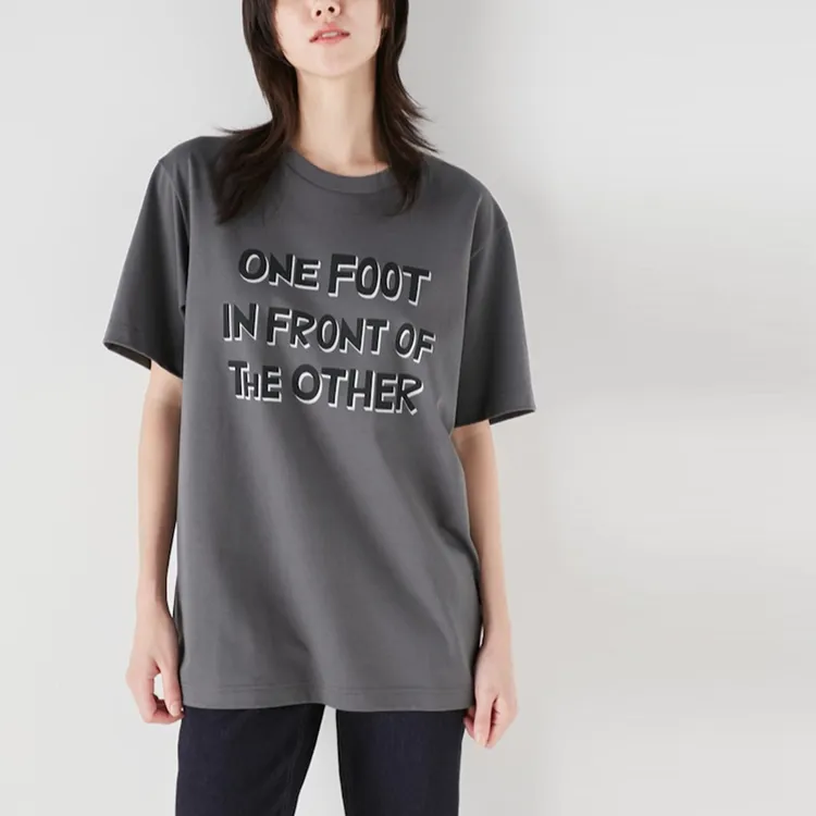 UNIQLO Drop Shoulder Sleeve T Shirt Unisex Asphalt Gray-4