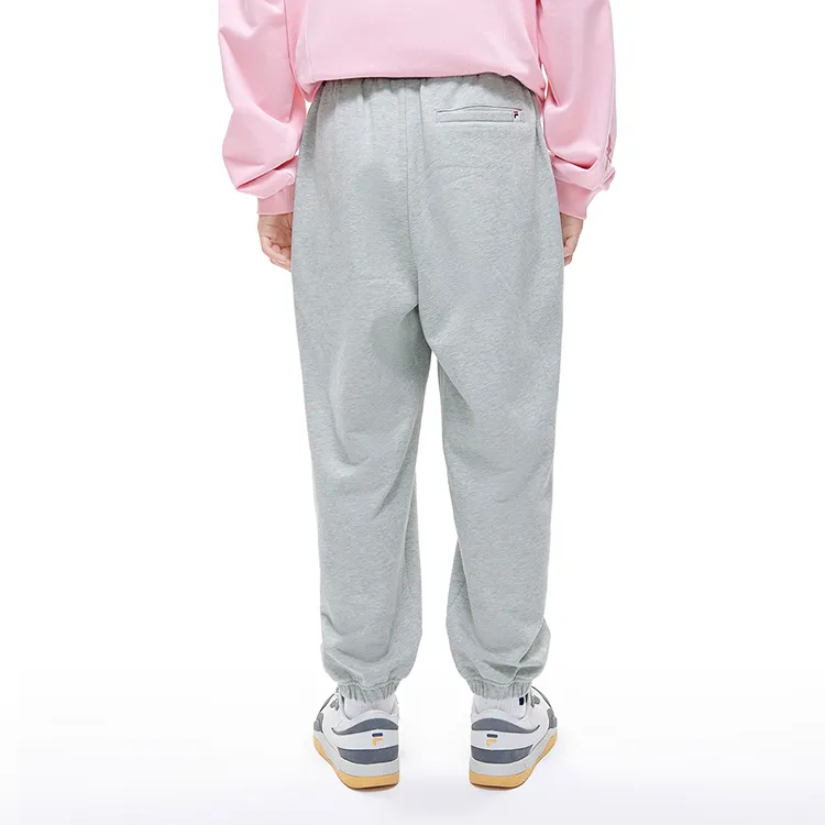 FILA FUSION TOKYO STUDIO Knitted Sports Pants Men's Cream White Heather Gray-3