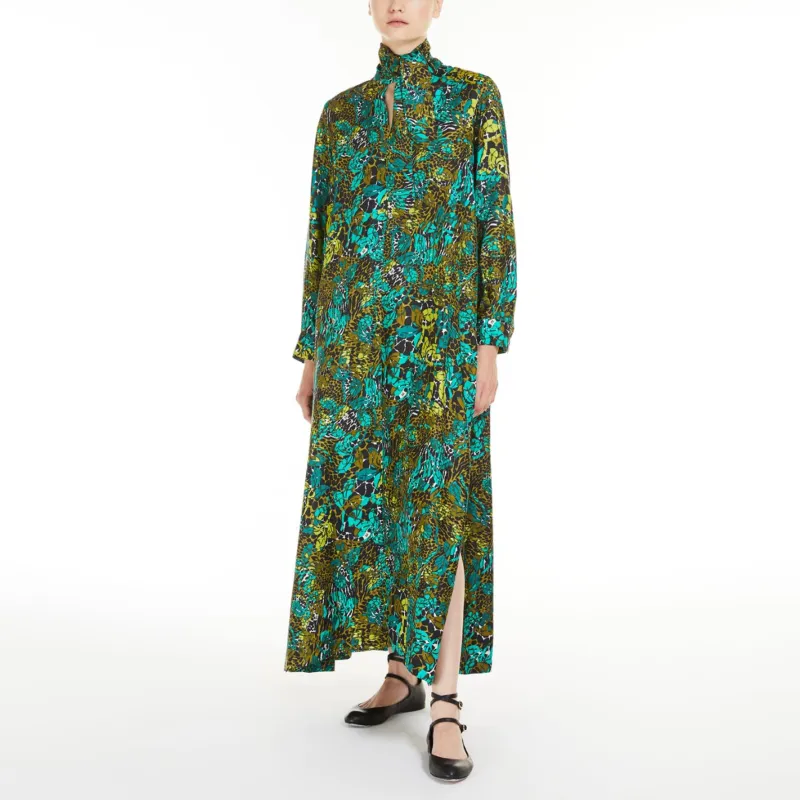 MaxMara Long Sleeved Dress Women's Olive Green-2