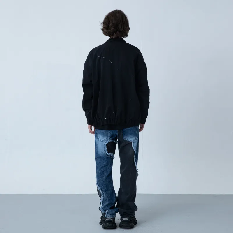 XINYINSU Coach Jacket Spring Autumn And Winter Unisex Black-2