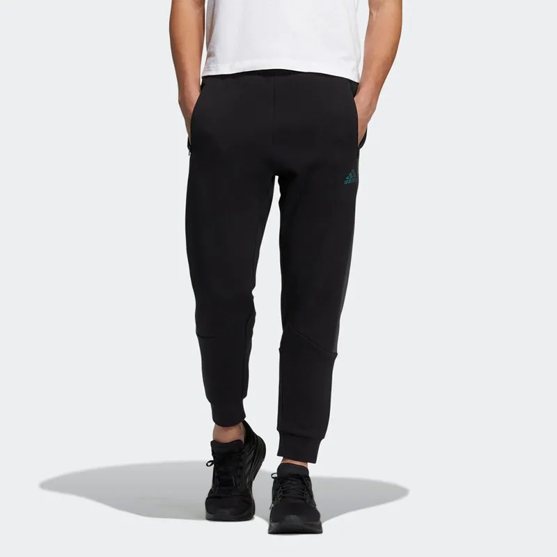 Adidas Knitted Sports Pants Men's Black-2