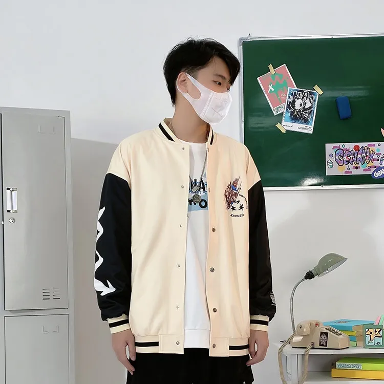 GENANX x 'DAHUAXIYOU'SHOUYOU Baseball Jacket Unisex-4