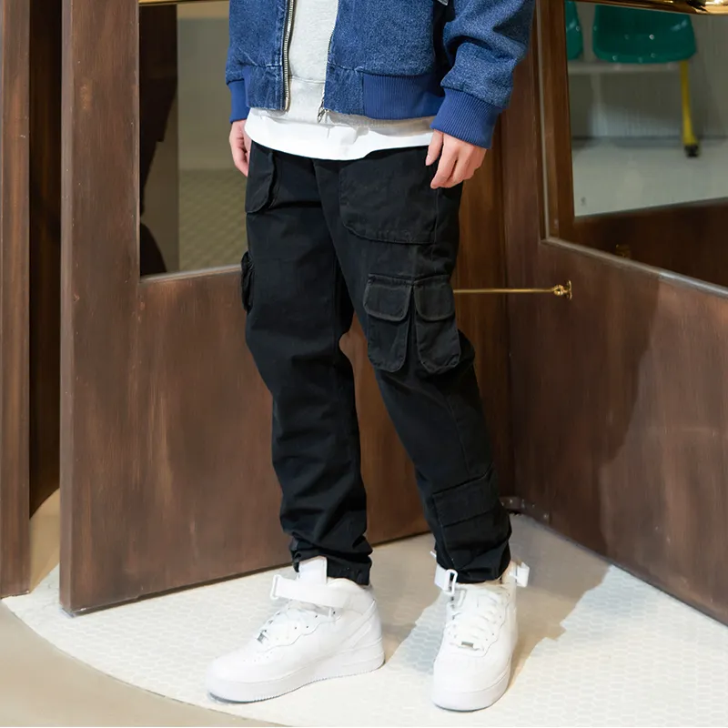 THEWIZBRAND Cargo Pants Casual Pants Unisex Black-2