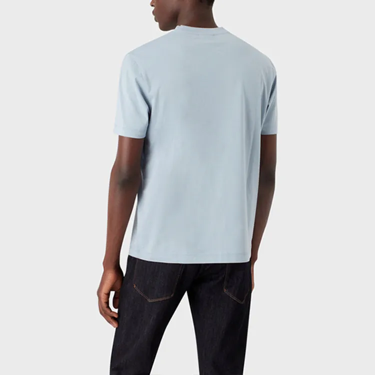 EMPORIO ARMANI T Shirts Men Light Blue-2