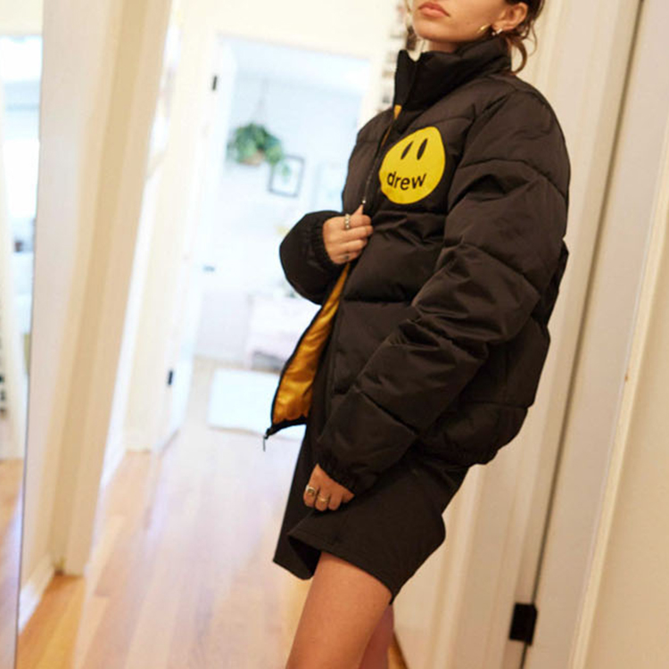 Drew House Puffer Jackets Unisex Black - POIZON
