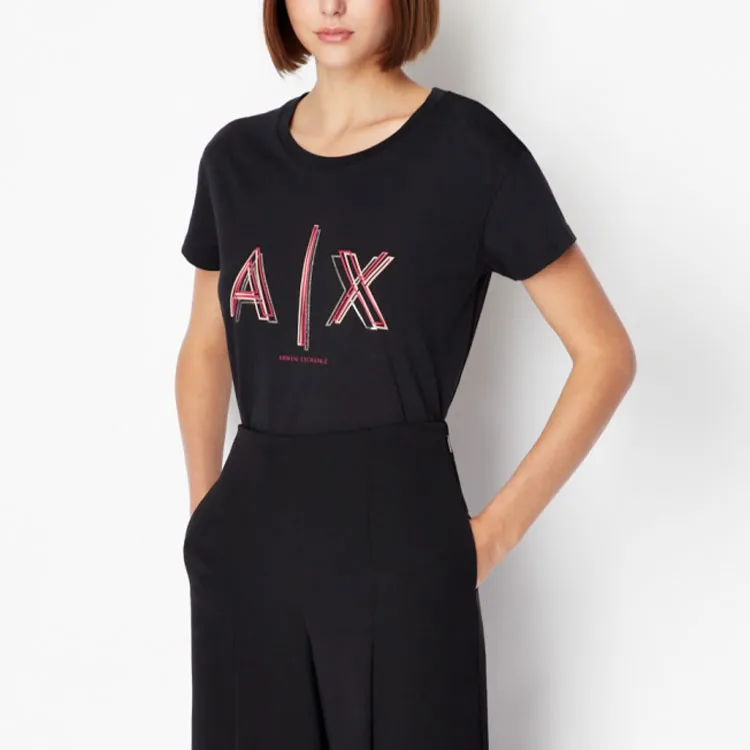 ARMANI EXCHANGE T Shirts Women's Black-3