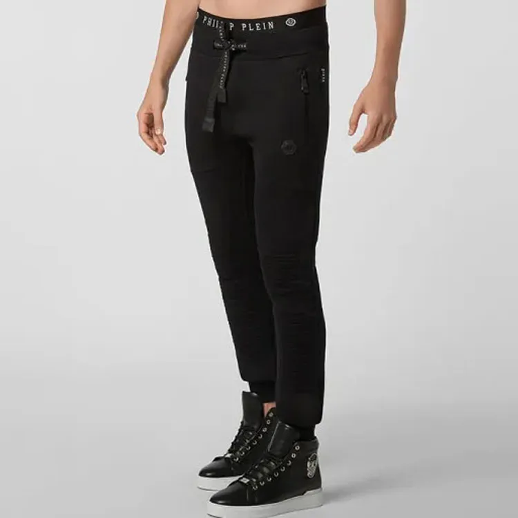 PHILIPP PLEIN Knitted Sweatpants Men Black-3