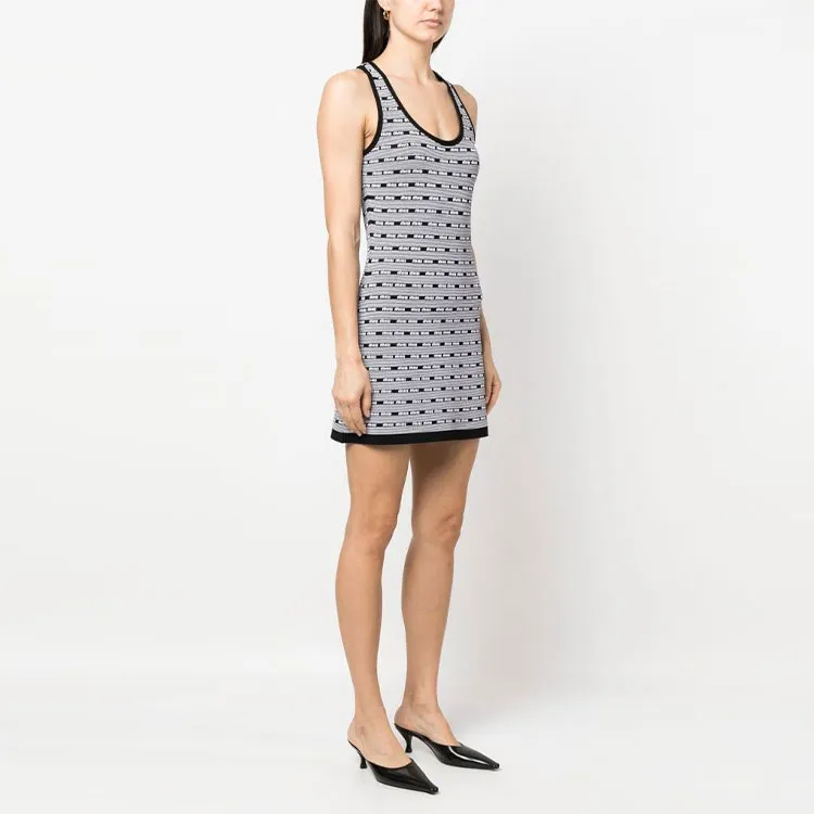 MIU MIU SS23 Sleeveless Dress Women's Black-2