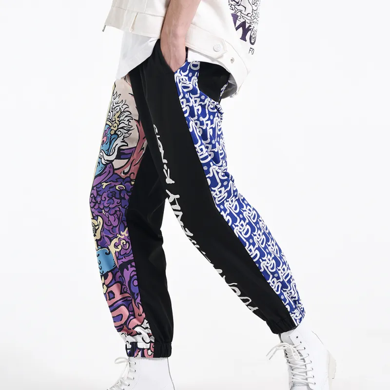 WOOKONG Casual Pants Unisex Black-3