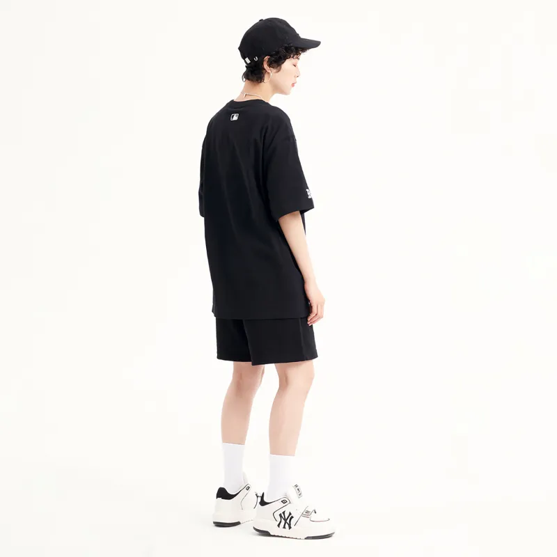 MLB Drop Shoulder Sleeve T-Shirt Unisex Black-3