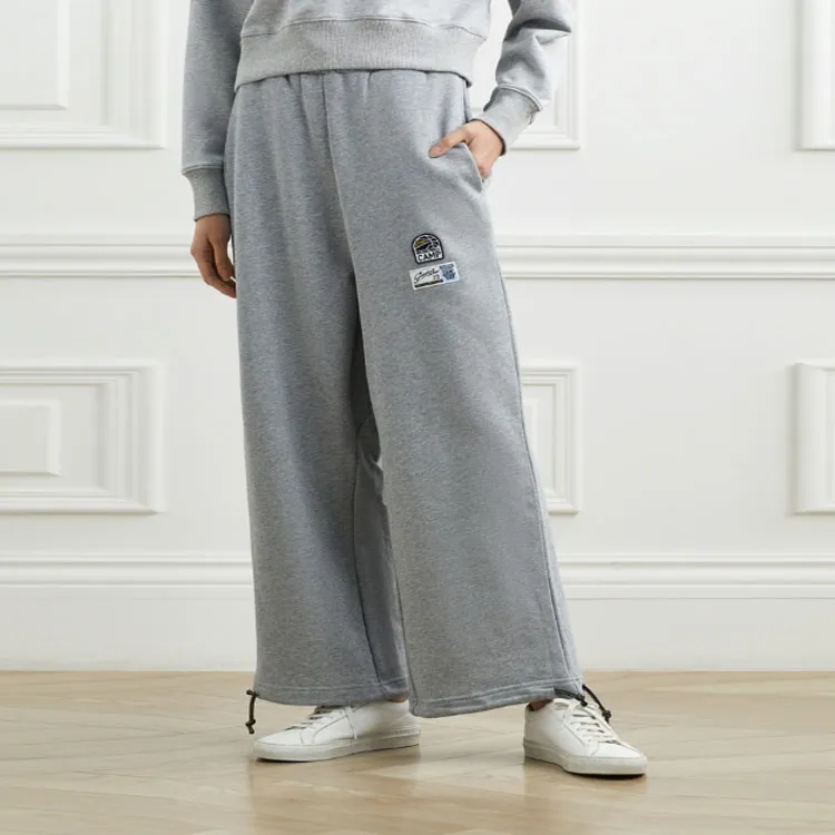 GOOD BAI Knitted Sweatpants Women's Dark Gray-1