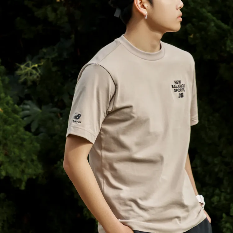 New Balance T Shirt Unisex Khaki-3