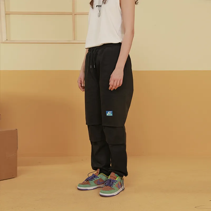 FRLMK Casual Pants Unisex Black-6