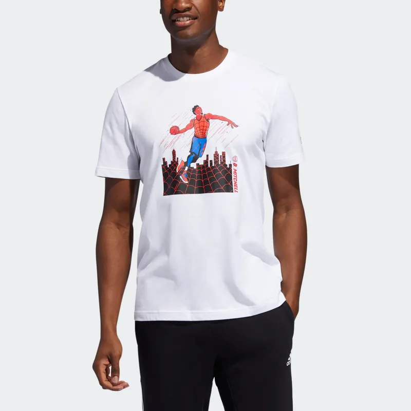 Adidas x Marvel Collaboration T Shirt Men's White-2