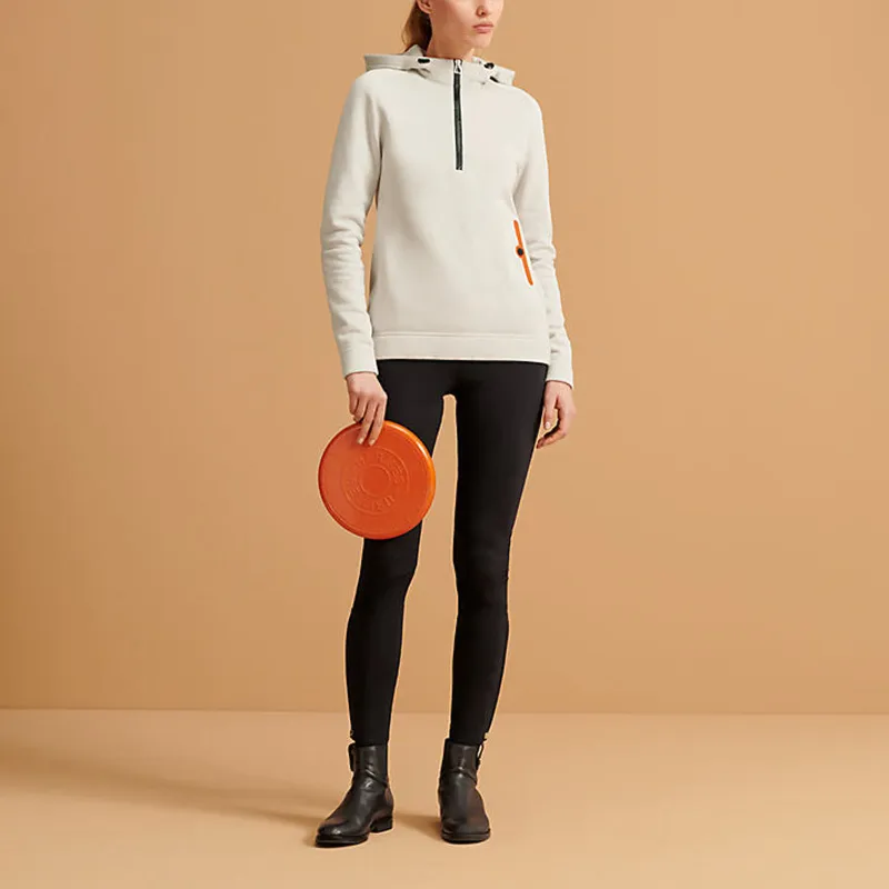 HERMES 2010s Half Zip up Hoodie-3