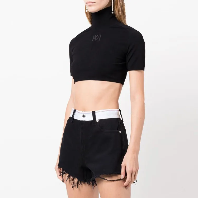 Alexander Wang Crop Tops Women's Black-3