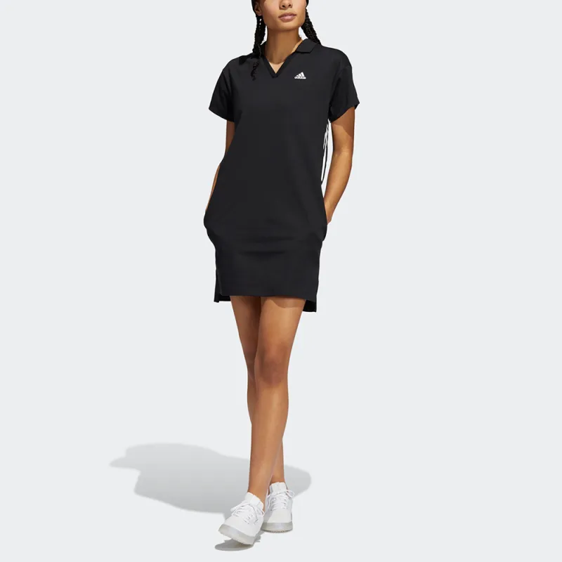 Adidas Short Sleeved Dress Women's Black-2