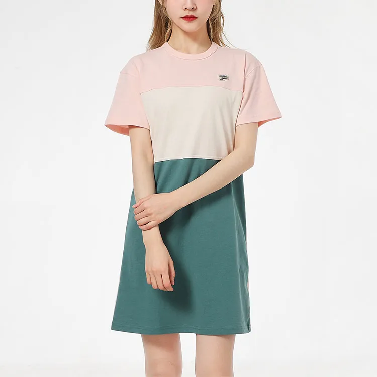 PUMA Short Sleeved Dresses Women's Light Pink-2