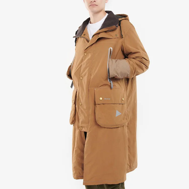 And Wander X BARBOUR Trench Coats Men Brown-2