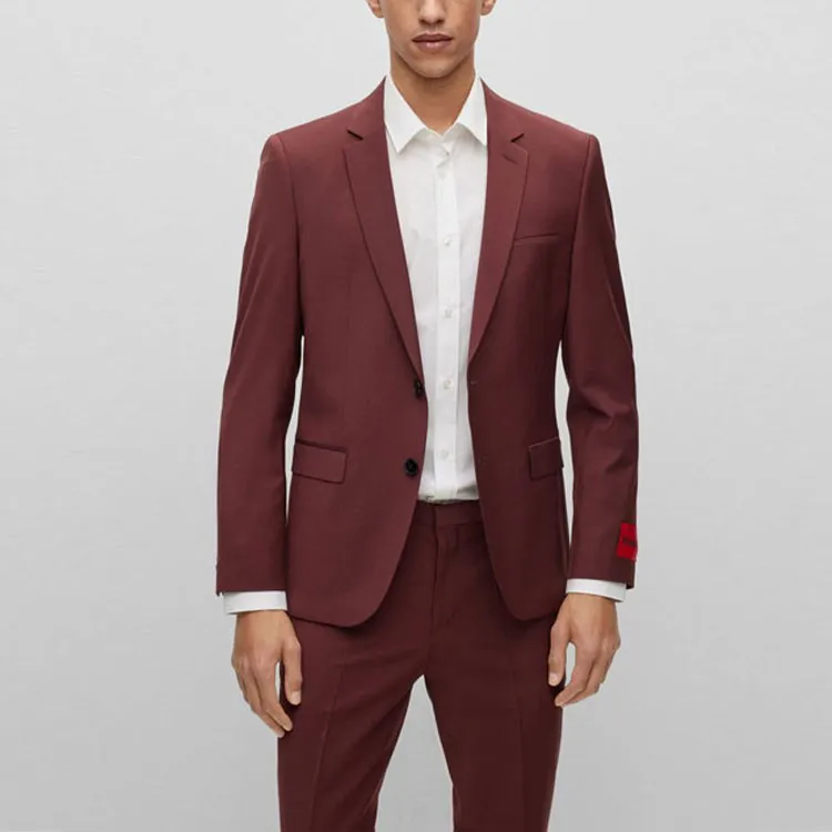 HUGO BOSS FW22 Business Suit Men's Dark Brown-2