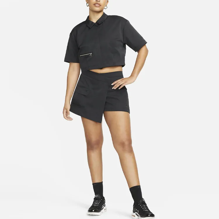 Nike SPORTSWEAR TECH PACK Casual Short Skirts Women's Black-1
