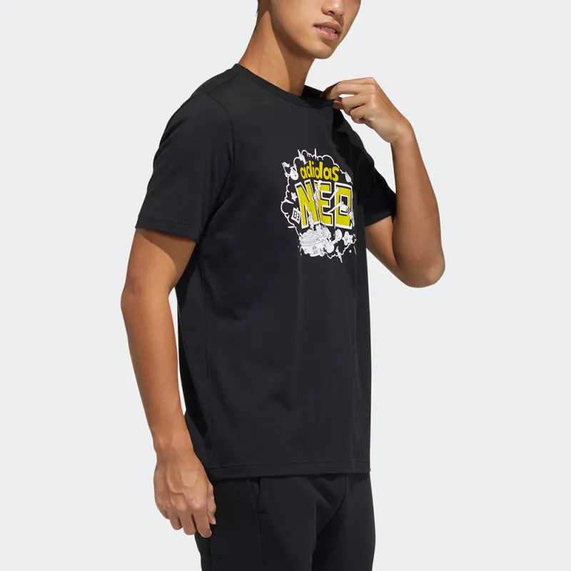 Adidas Neo T Shirts Men Black-2
