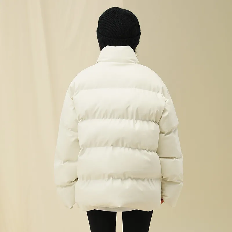 FRLMK Puffer Jacket Winter Unisex White-4