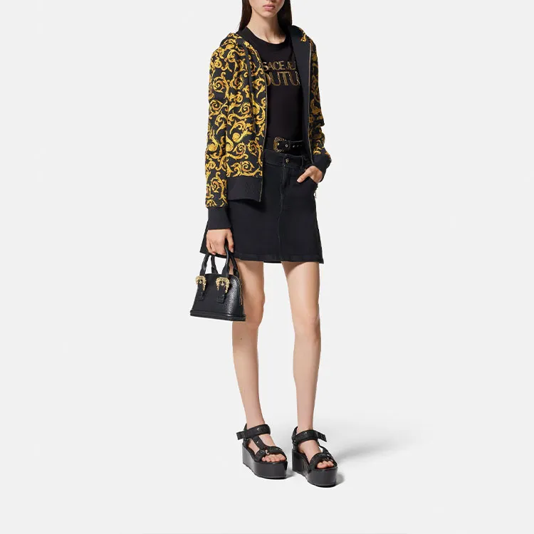 VERSACE JEANS COUTURE Sweatshirts Women's Black Gold-1