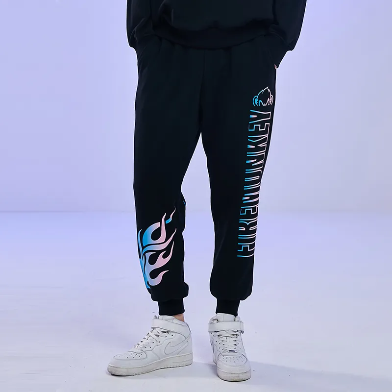 FireMonkey Casual Pants Unisex Black-3