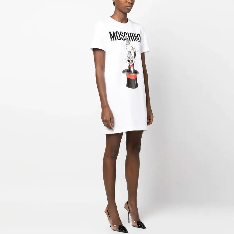 MOSCHINO Bugs Bunny Printed Crewneck Dress-3