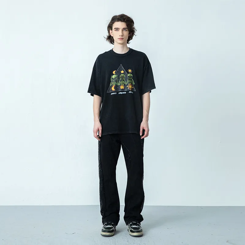 XINYINSU Jeans Unisex Black-6