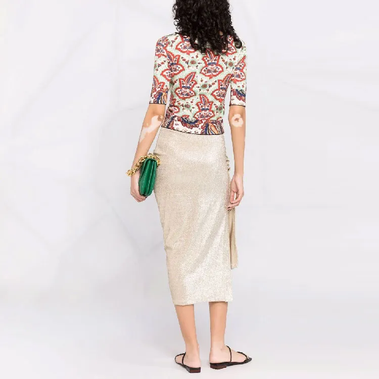 Paco Rabanne Glitter High Waist Skirt-2