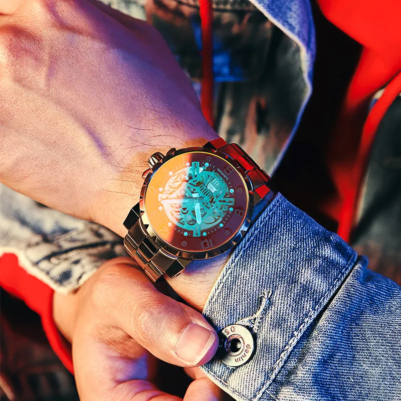 ANGIE PRESENT WATCH Men SKULL Watch-2