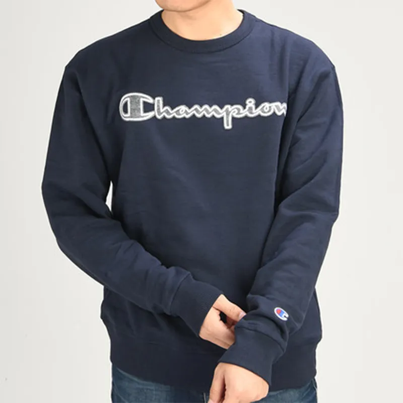 Champion Sweatshirts Unisex Navy Blue-2