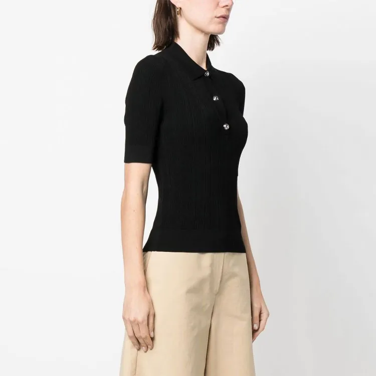 MICHAEL KORS MMK SS23 Polo Shirt Women's Black-3