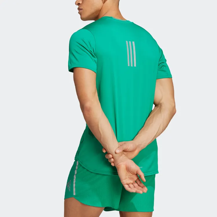 Adidas T Shirts Men Lawn Green-2
