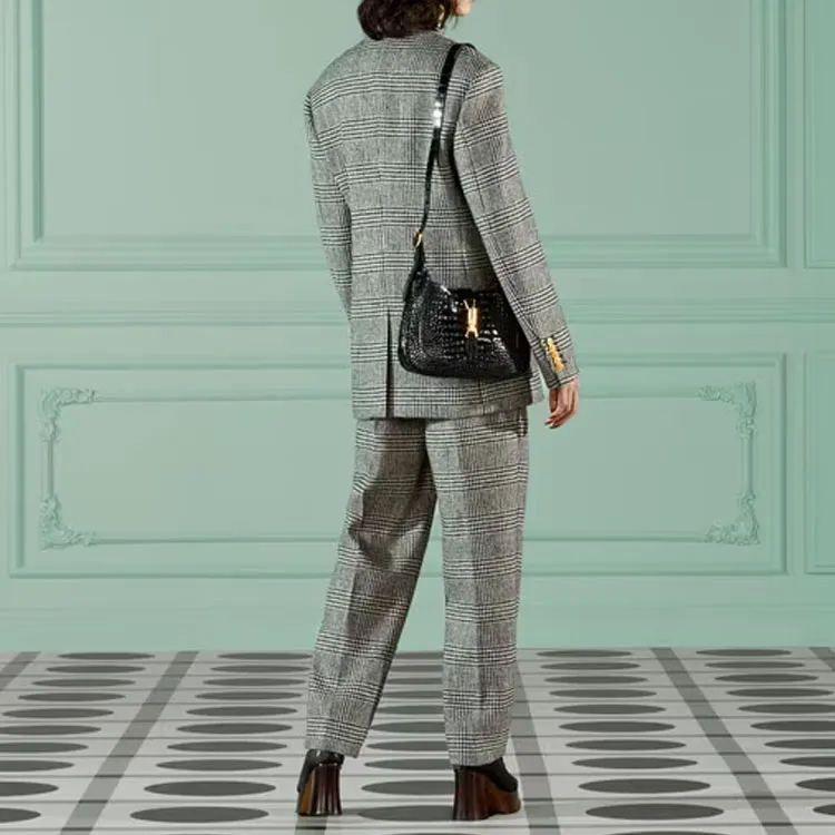 GUCCI Prince Of Wales Check Jacket-3