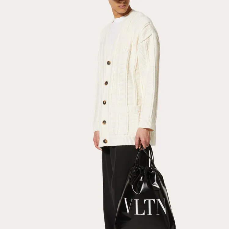Valentino V Neck Long Sleeved Cardigan-4