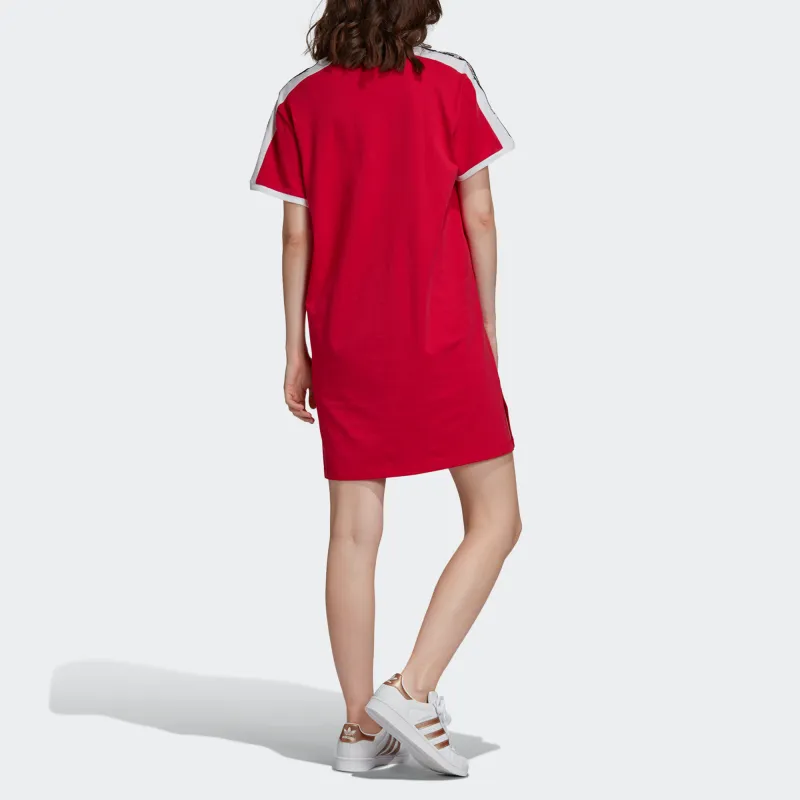 Adidas Originals Short Sleeved Dresses Women's Red-4