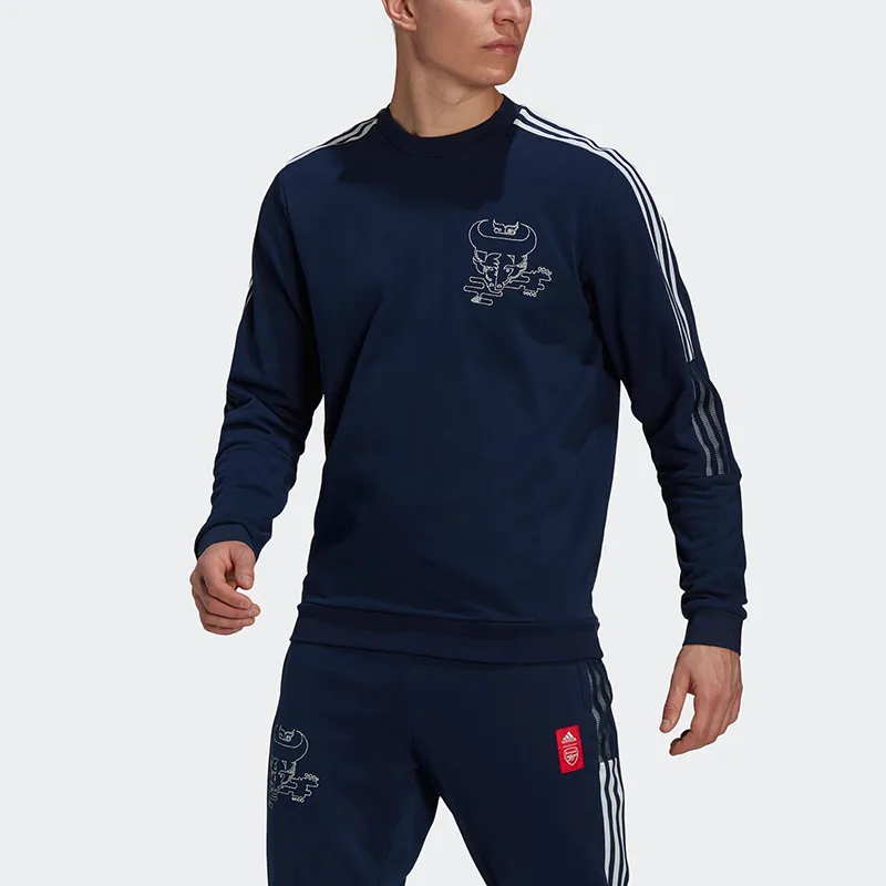 Adidas CNY Collection Sweatshirts Men Navy Blue-2