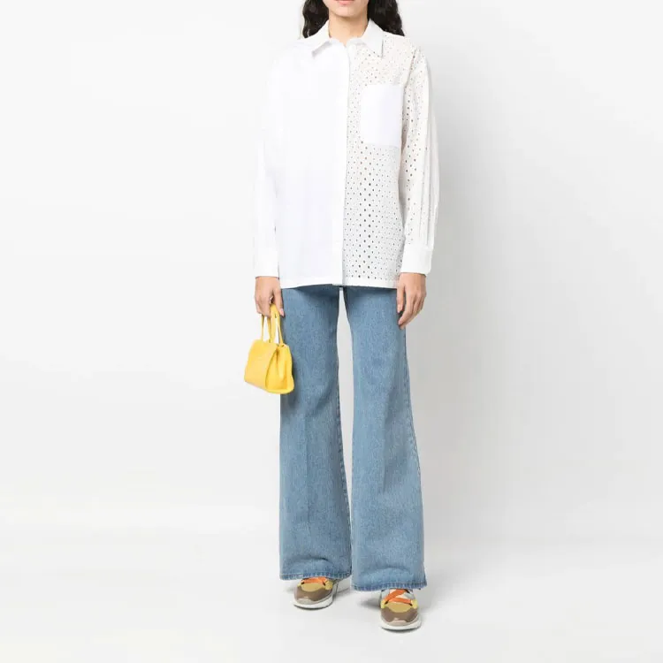 KENZO Broderie Anglaise Long Sleeved Shirt-1