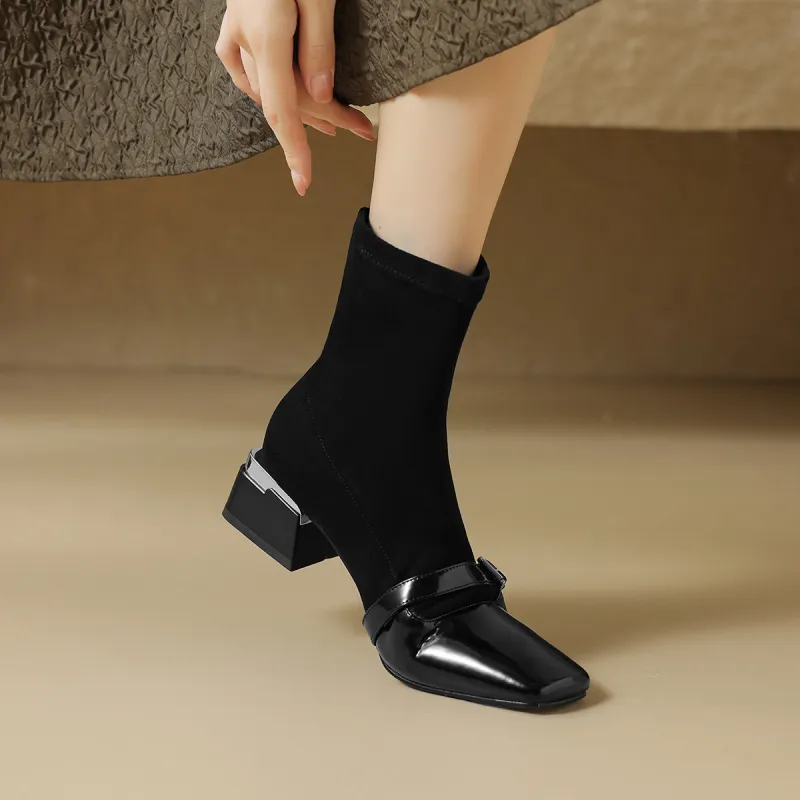MARINO FABIANI Ankle Boots 4.5cm Women's Black-1