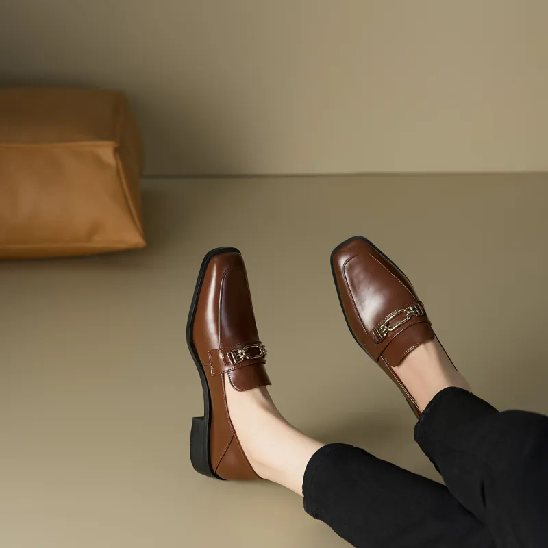 MARINO FABIANI Loafers 3cm Women's Brown-3