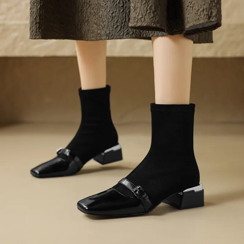 MARINO FABIANI Ankle Boots 4.5cm Women's Black-3