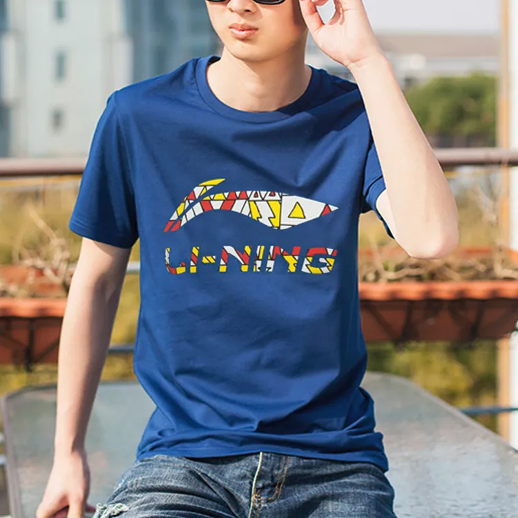 LINING T Shirts Men French Porcelain Blue-2